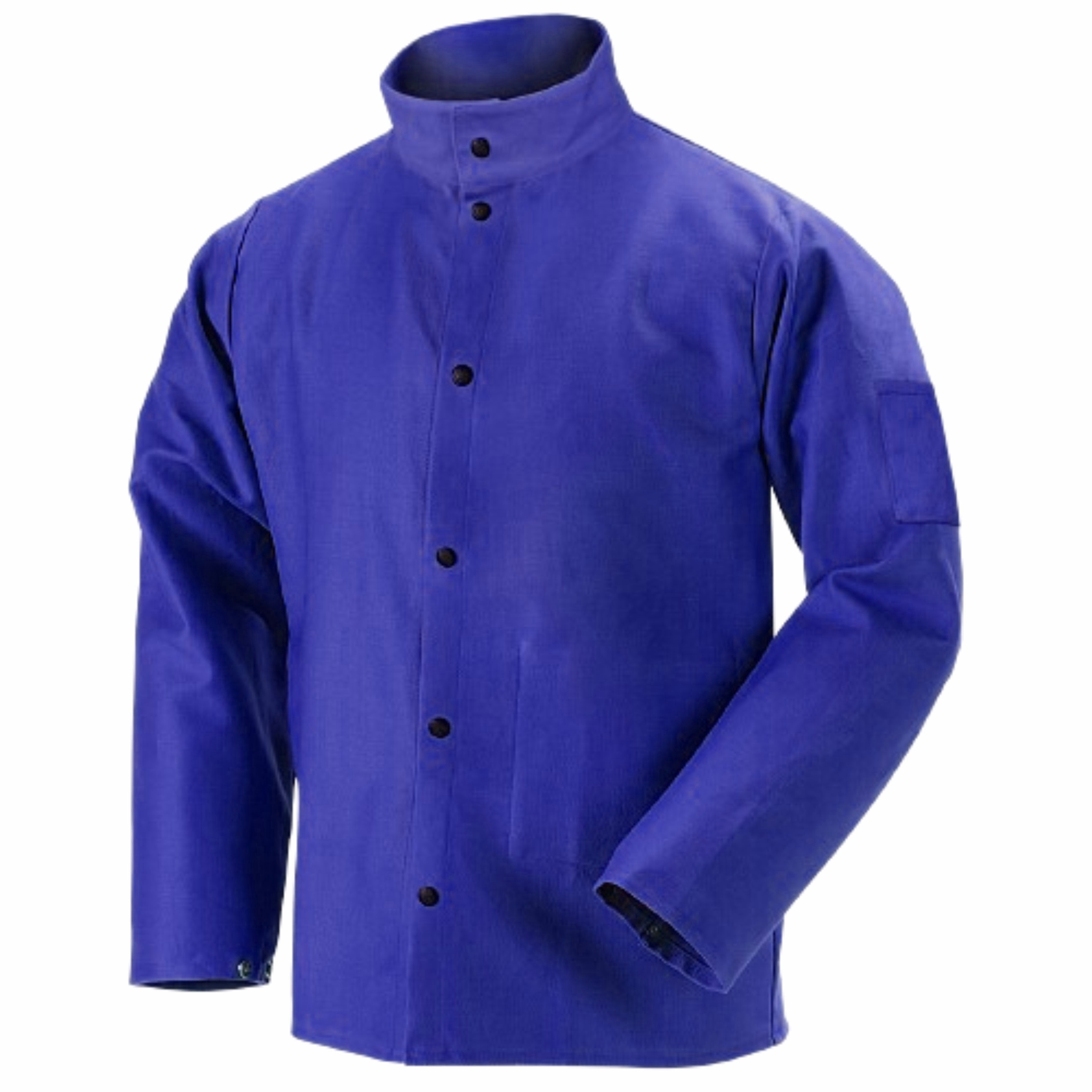 Best performance FR treated drilled cotton fabric welding jacket industrial safety spark fire resistant construction jacket