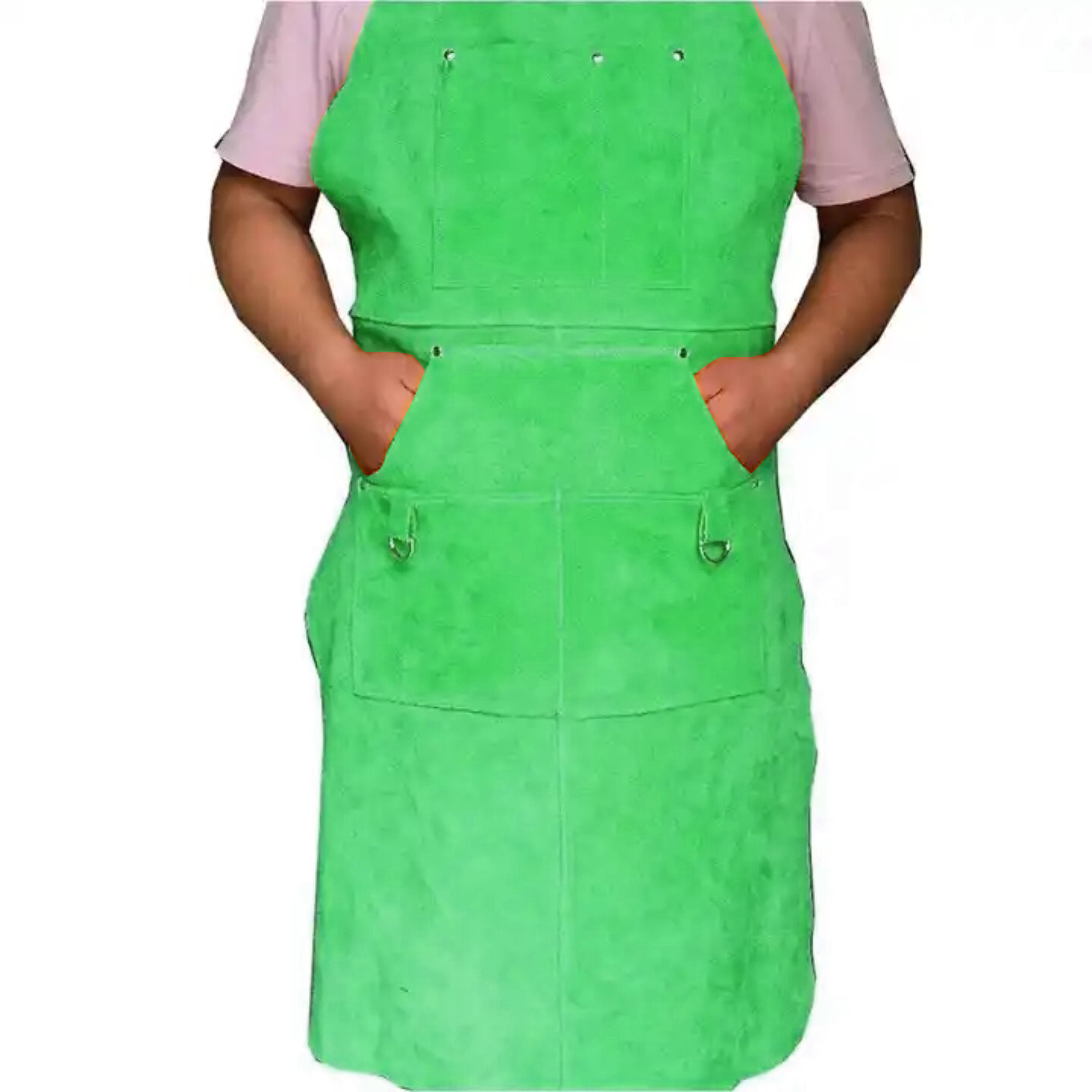 Superior Protective Cowhide Split Leather Welding Apron Home Garden Industrial Spark Heat Fire Protection Welding Aprons