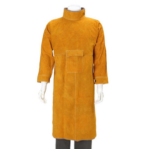 Durable Premium Quality Cowhide Split Leather Welding Suit Leather Industrial Safety Working Welder Aprons for body protection