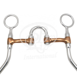 Bushing cheek horse bit with copper link horse equipment bit horse riding equipment