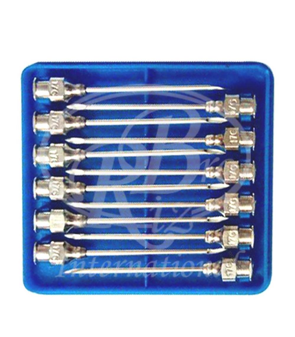 Veterinary Syringe Vaccine luer lock needle Poultry Needle Live stock needle for injection S.S 16G X 1-1/2