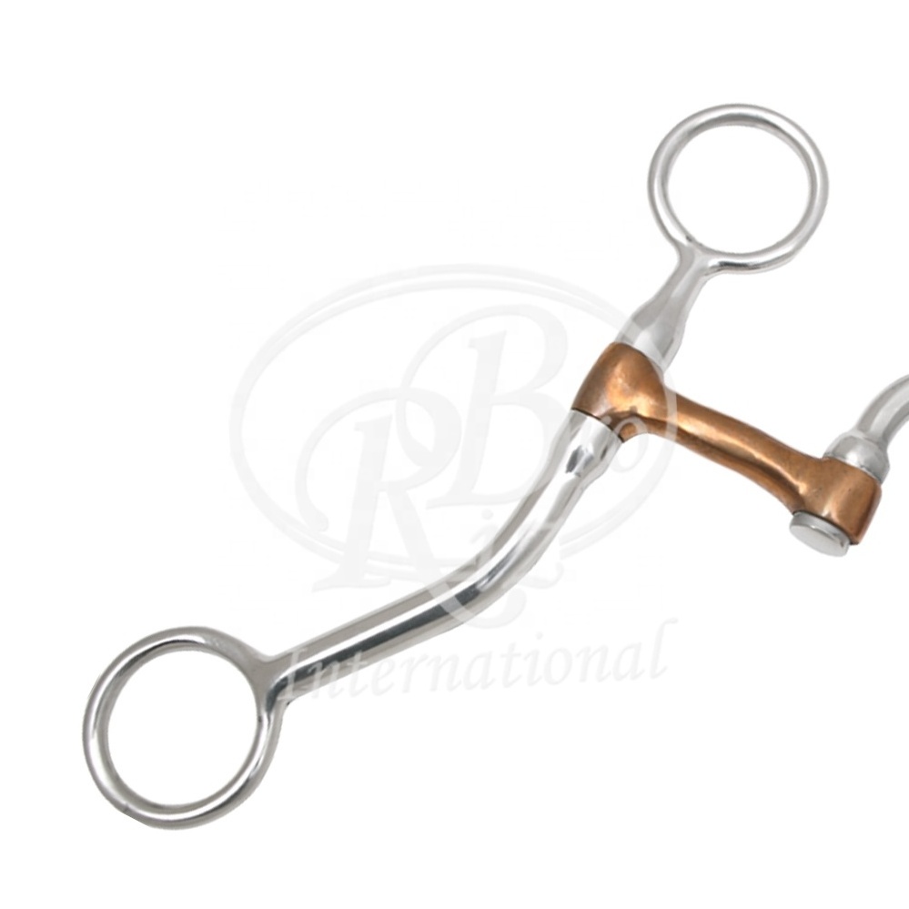 Bushing cheek horse bit with copper link horse equipment bit horse riding equipment