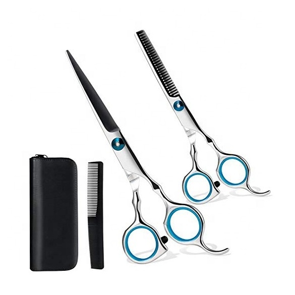 Professional Barber Hairdressing Hairstyling Hair Thinning Scissors 6.5 Inch Thinning Scissor Set Hair Cutting Stainless Steel