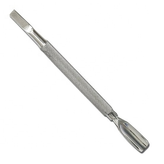 Nail Cuticle Pusher Professional High Quality Stainless Steel Beauty Instruments Cuticle Nail Pusher With Custom Label