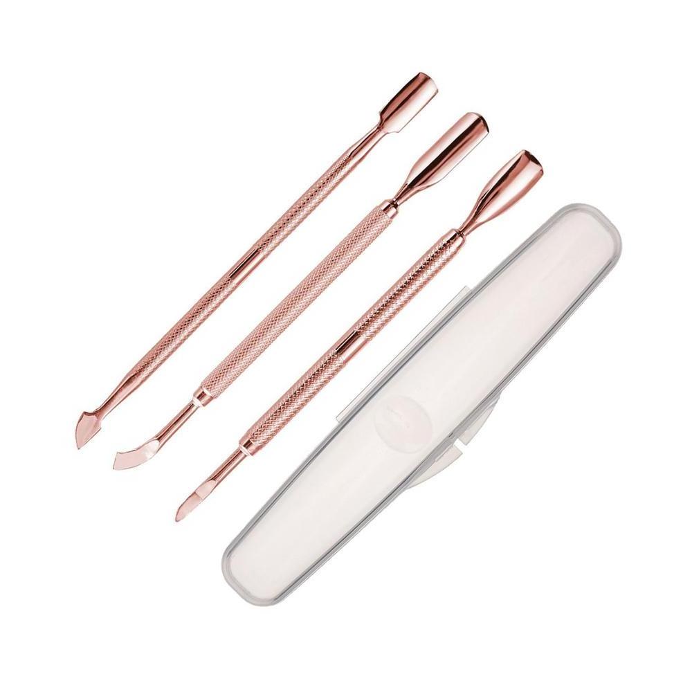 Nail Cuticle Pusher Professional High Quality Stainless Steel Beauty Instruments Cuticle Nail Pusher With Custom Label