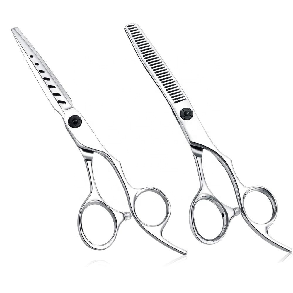 Professional Barber Hairdressing Hairstyling Hair Thinning Scissors 6.5 Inch Thinning Scissor Set Hair Cutting Stainless Steel