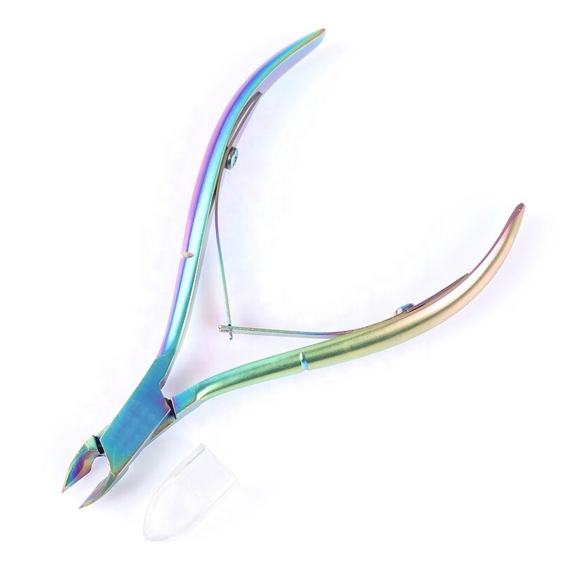 Home & Salon Use Stainless Steel Manicure Pedicure Tool Cuticle Trimmer Podiatry Ingrown Nail Nipper Multi Colour