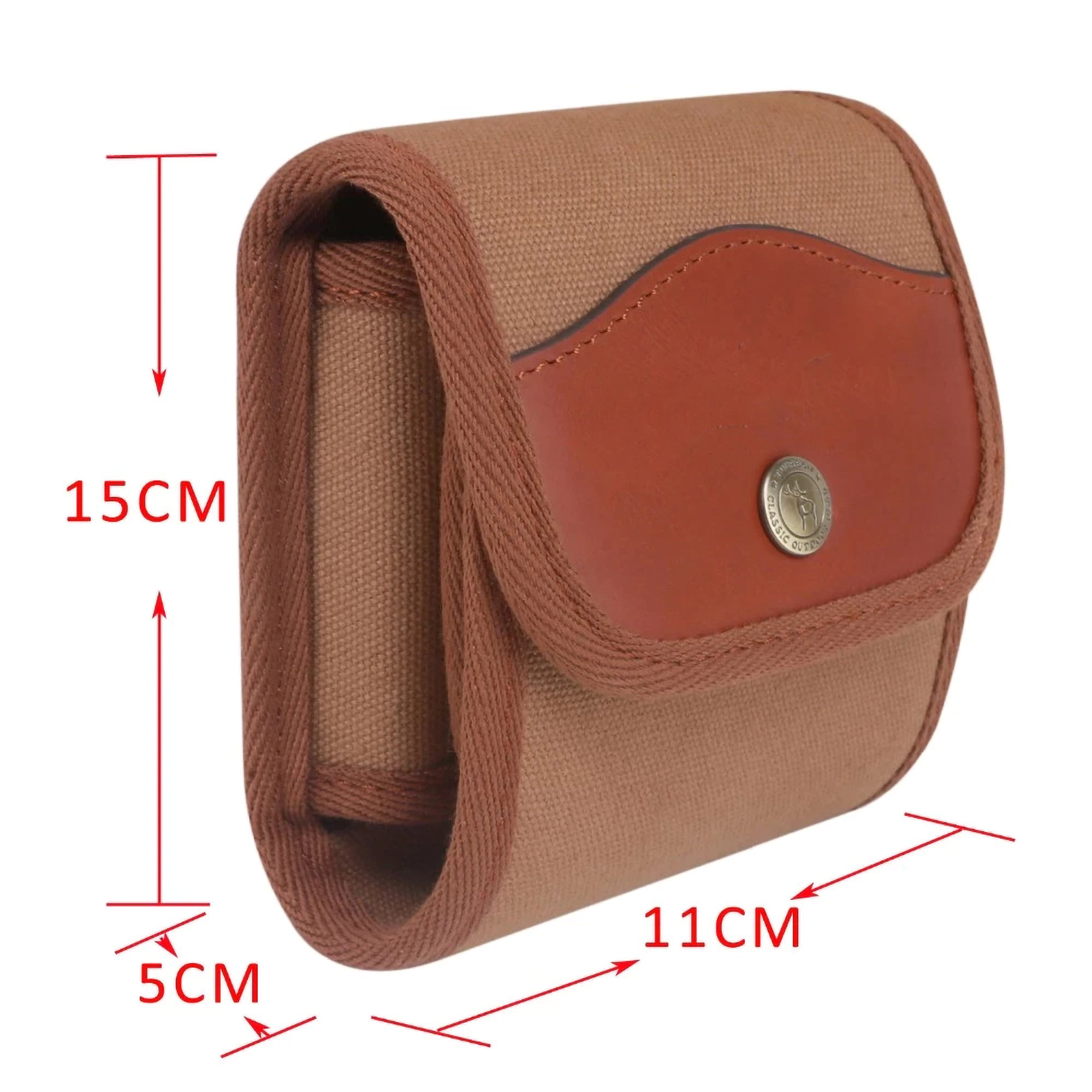 Ammo Pouch Bag Cartridge Holder  Bullet Carrier Canvas & Leather Belt for Hunting Shooting Accessories