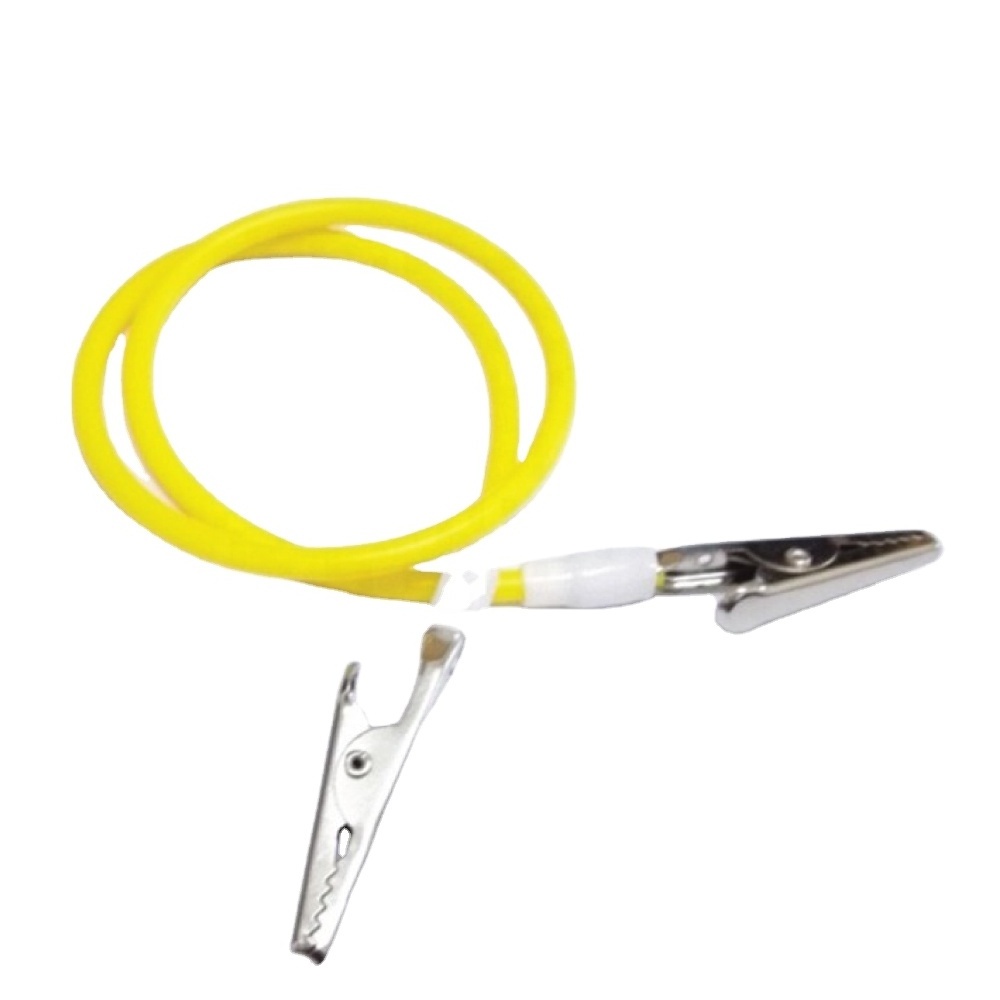 Napkin Holder Yellow Silicon Plastic Wire Alligator Clip Bib Chain Flexible Autoclave Dental Instruments Tool Basic Dentistry