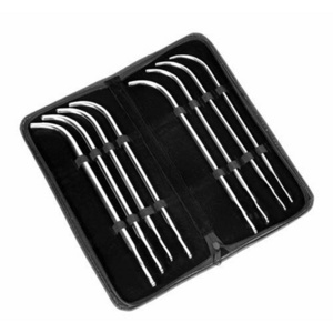 8 Pcs Van Buren Urethral Sounds Dilators Set 11 18FR-32FR J-Shaped Curved  SUPER QUALITY MANUFACTURERS