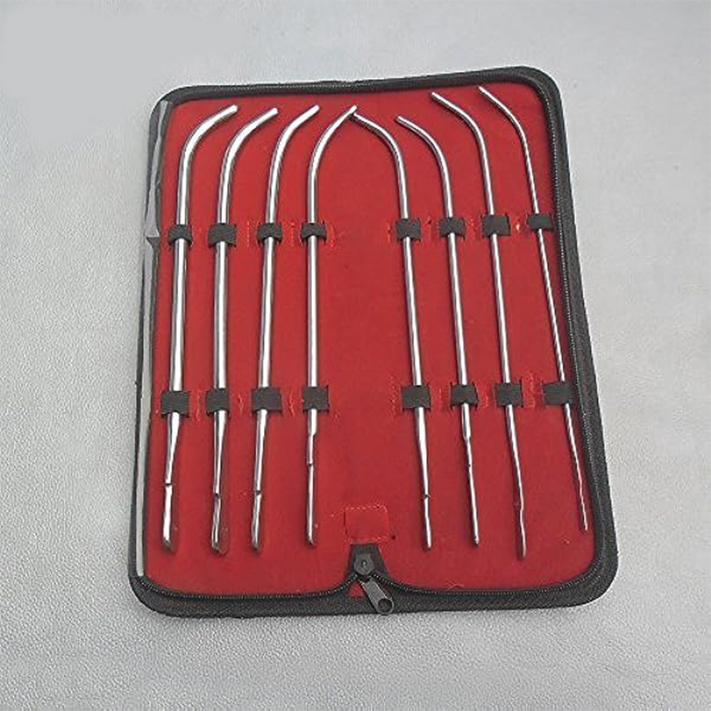 High Quality Bakes Rosebud Urethral Sounds Dilator Set of 13 Surgical Customized Logo By Made In Pakistan