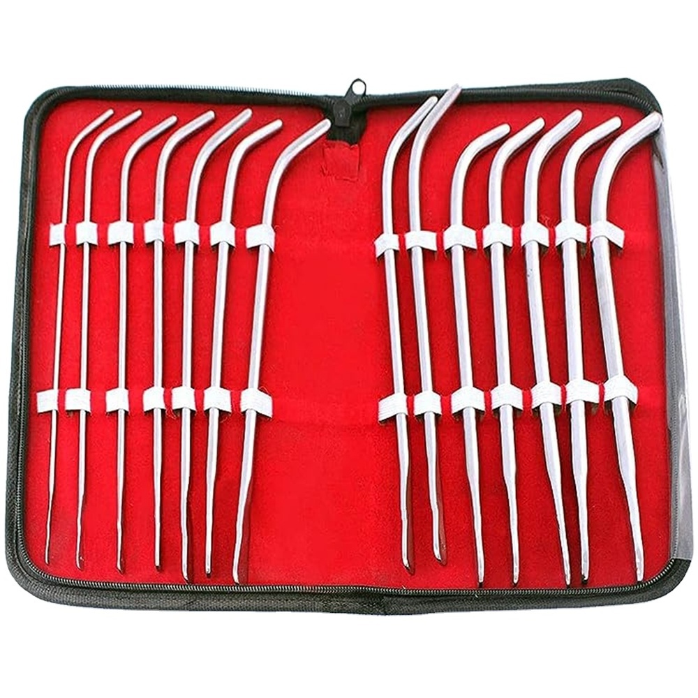 8 Pcs Van Buren Urethral Sounds Dilators Set 11 18FR-32FR J-Shaped Curved  SUPER QUALITY MANUFACTURERS