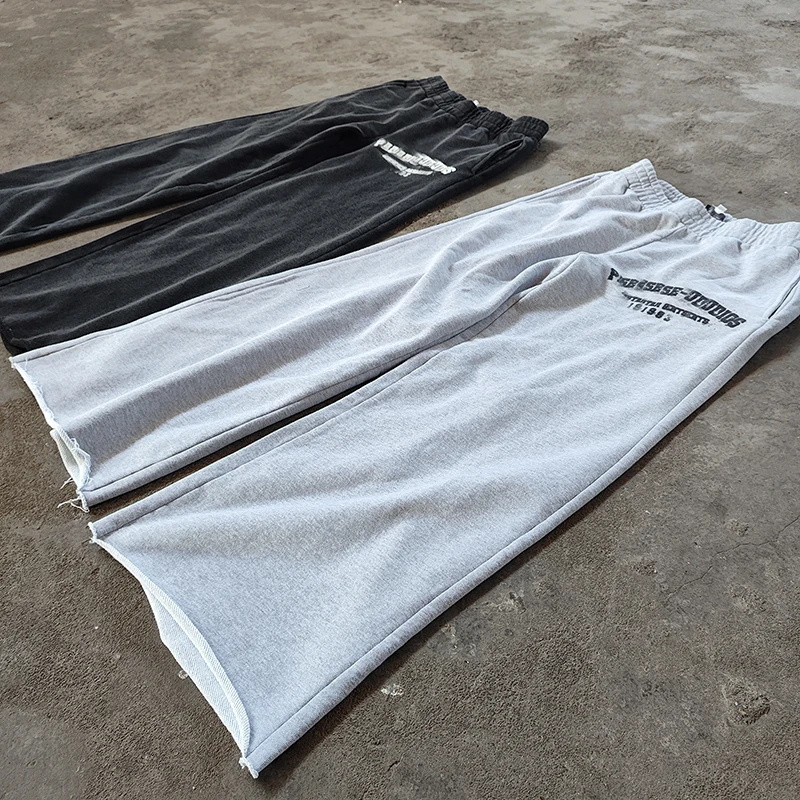 Custom Sweatpants Men Cotton Jogger Pants Casual Track Pants Wholesale 100% Cotton Flared Sweat Pant