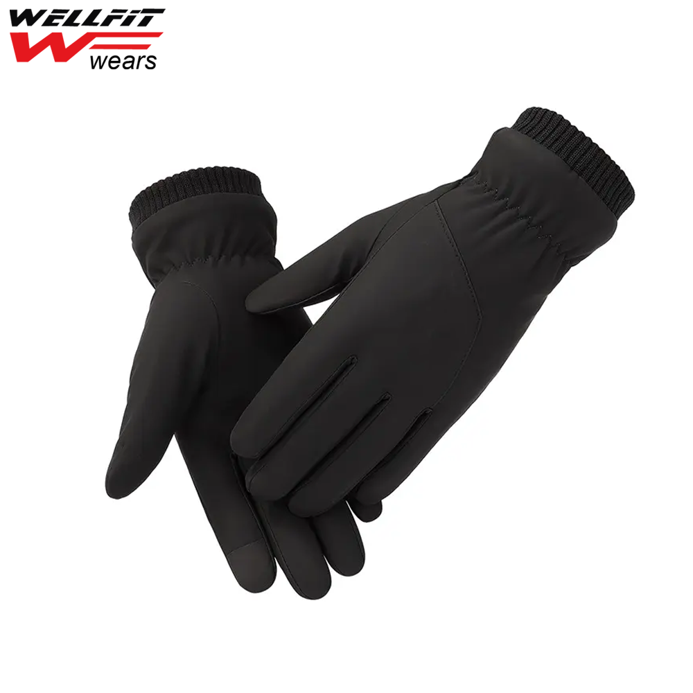 Classic Outdoor Full Finger Cycling Gloves Waterproof Other Sports Gloves Winter Leather Gloves Men High Quality