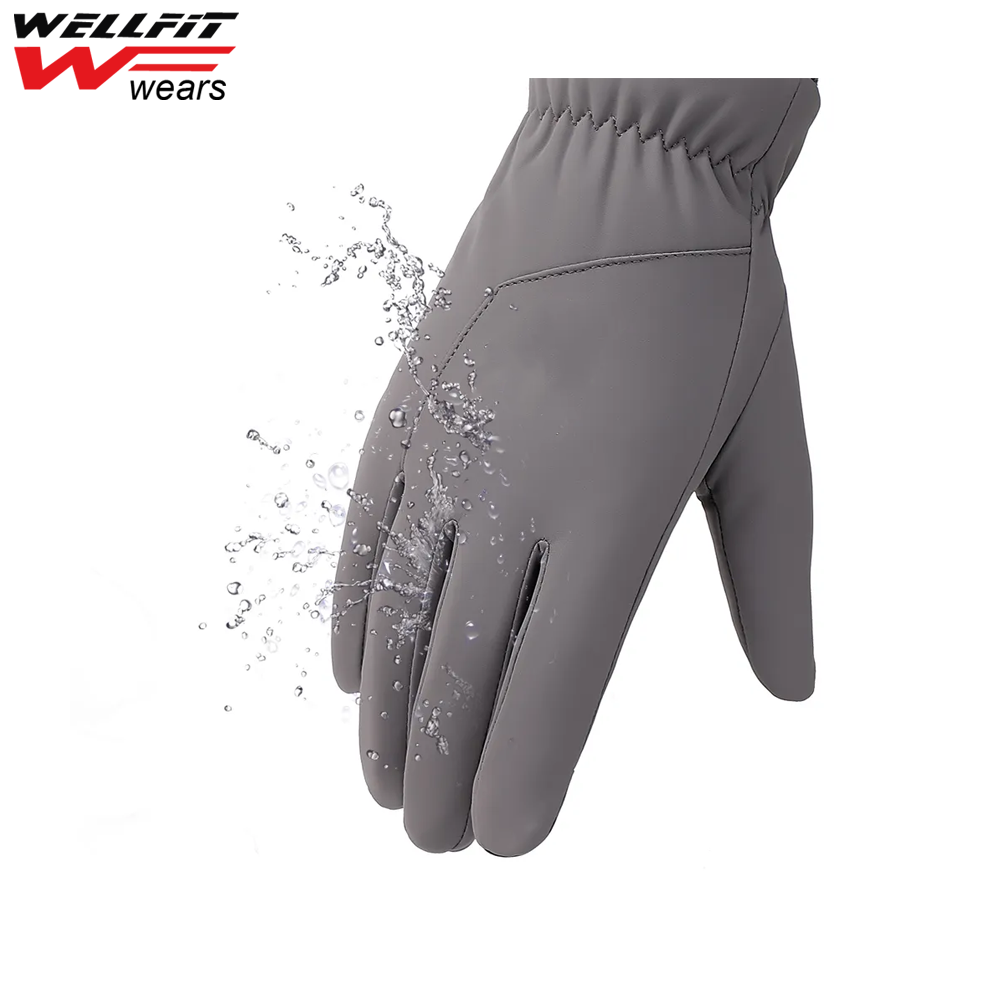 Classic Outdoor Full Finger Cycling Gloves Waterproof Other Sports Gloves Winter Leather Gloves Men High Quality