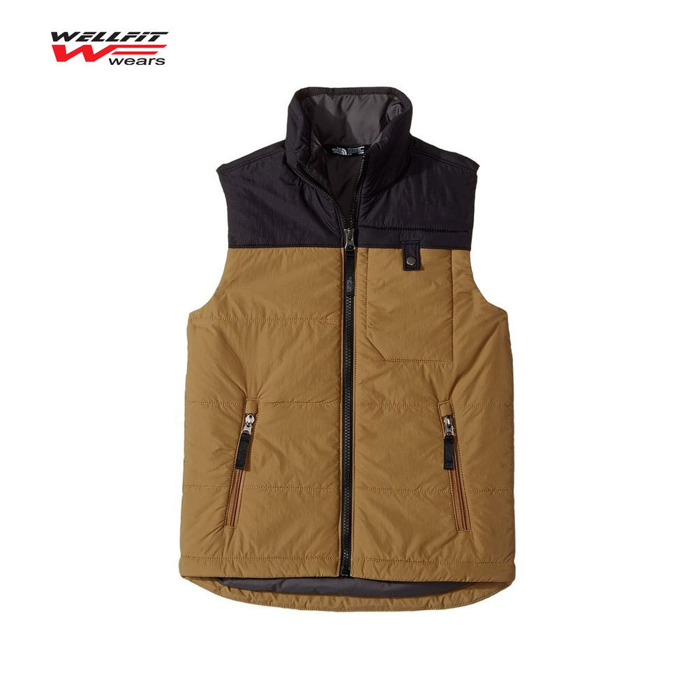 Hot Sell Autumn And Winter Lightweight Hooded Black Quilted Down Puffer Waistcoat Men's Zipper Puffer Vest