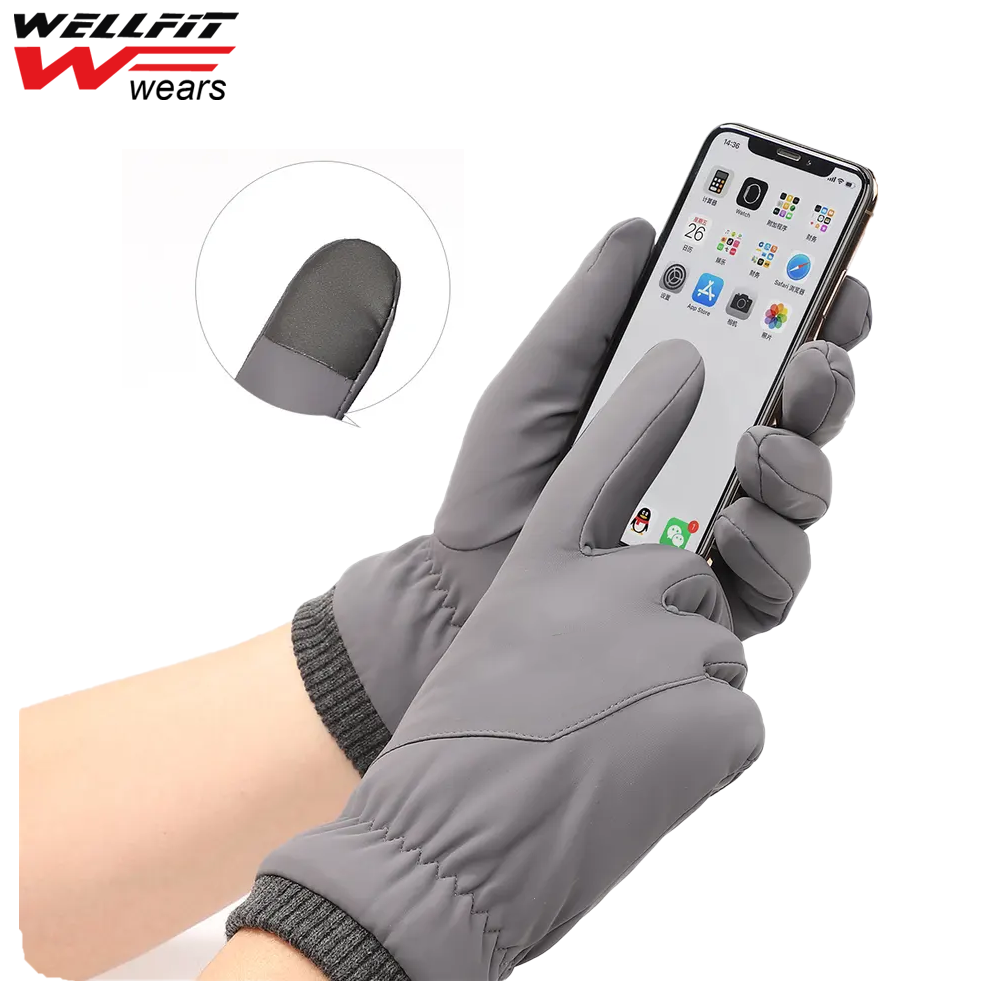 Classic Outdoor Full Finger Cycling Gloves Waterproof Other Sports Gloves Winter Leather Gloves Men High Quality