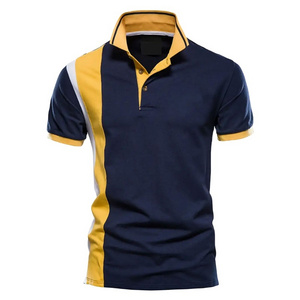 Cotton Polo Man Collar Plus Size T Shirt 100% Cotton With Logo For Wholesale Clothing