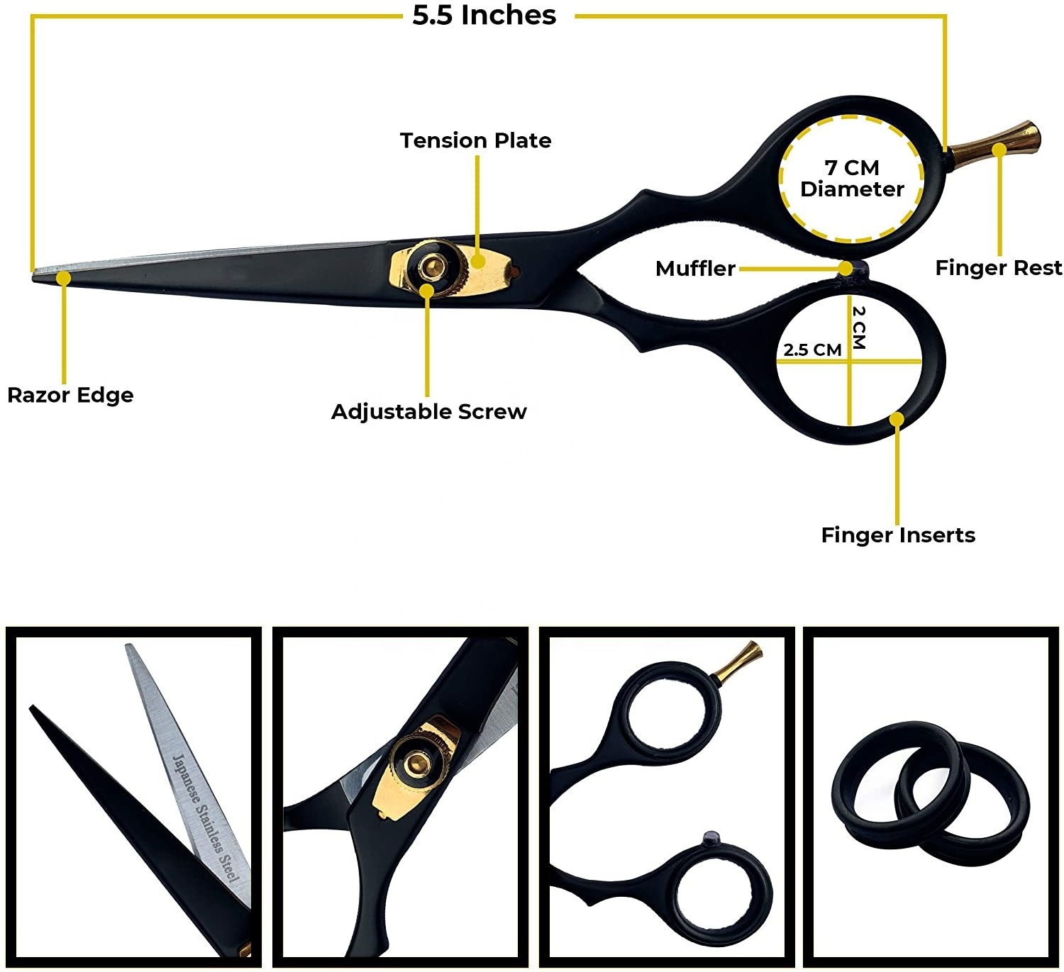 Hair cutting Hairdressing Barber Scissors RAZOR SHARP Professional Grade Scissor