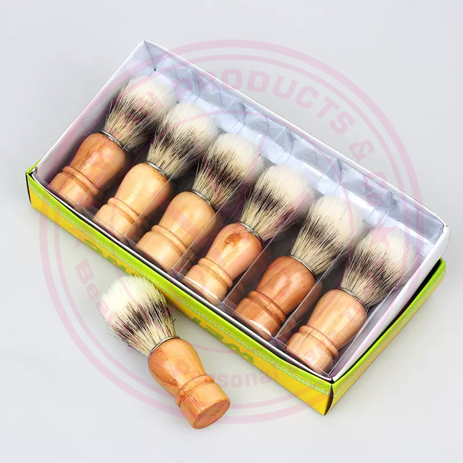 Wholesale best quality 26mm Yaqi Timber Wolf Color Synthetic Hair Shaving Brush BY FARHAN PRODUCTS & Co