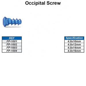 Hot Sale Anterior Cervical Screw for Orthopedic Spinal Fixation with Titanium Alloy Implant Titanium Screw