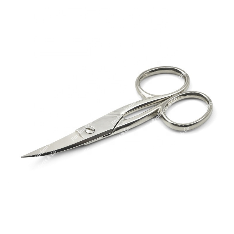 Stainless Steel Foot Nail Scissors for Manicure & Pedicure Nail Care Sharp Curved Blade Make Up Beauty Scissors