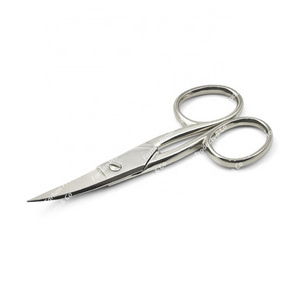 Stainless Steel Foot Nail Scissors for Manicure & Pedicure Nail Care Sharp Curved Blade Make Up Beauty Scissors