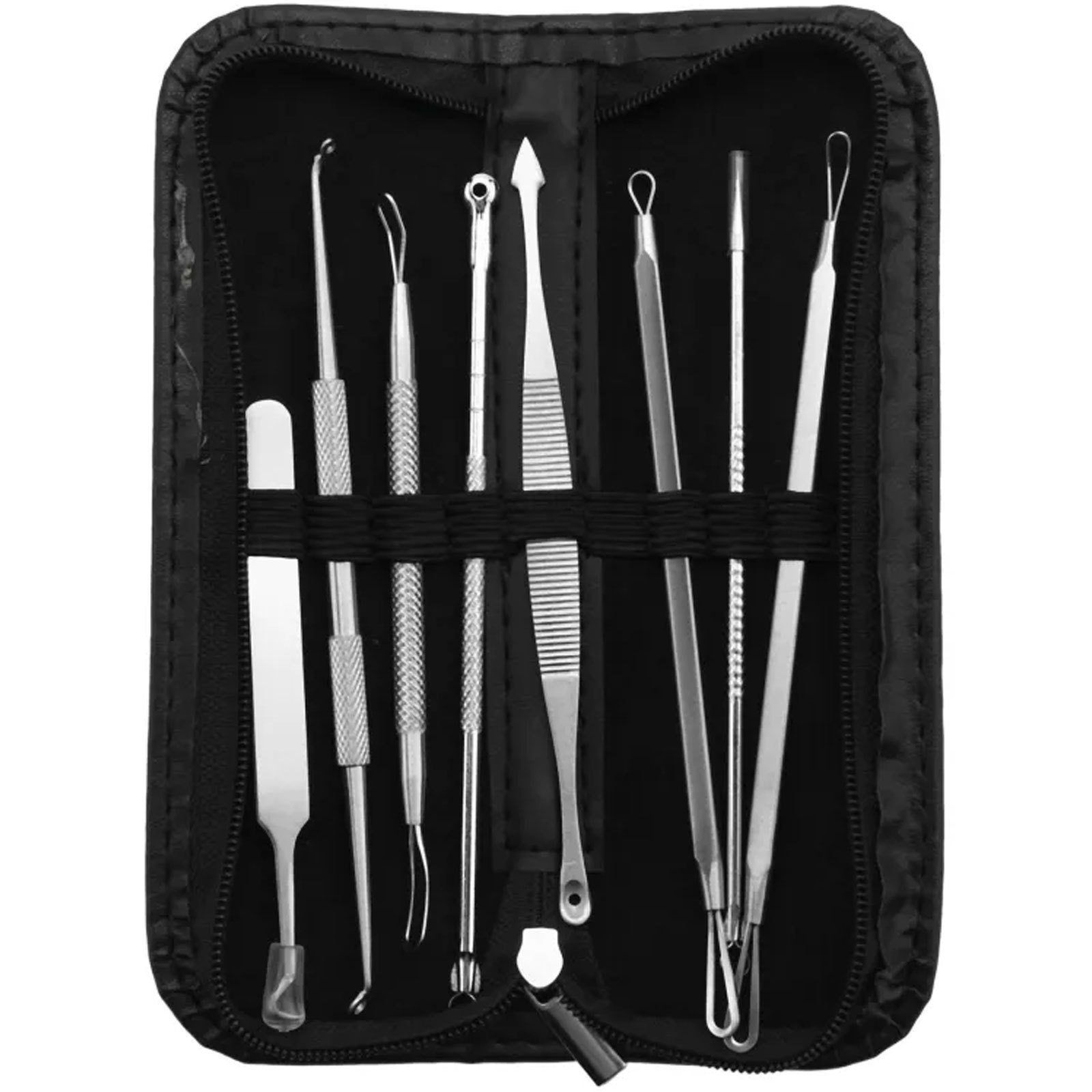 Blackhead Remover Tool Comedones Extractor Acne Removal Kit Whitehead Popping 6 Pcs Kit Removing for Nose Face Tools