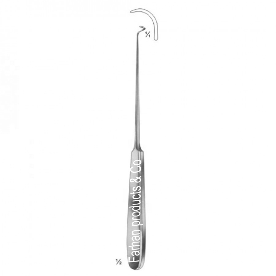 DESCHAMPS for left hand steep turn blunt 225 mm Needle Holders With Tungsten Carbide Inserts surgical Instruments