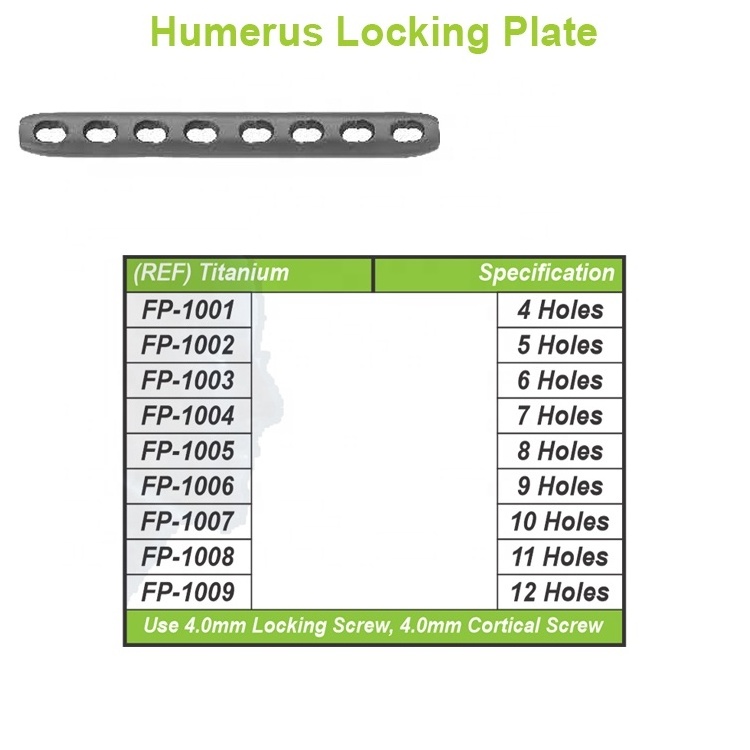 Best Quality CE ISO Certified Orthopedic Implants Locking plate Humerus Locking Plate Plates