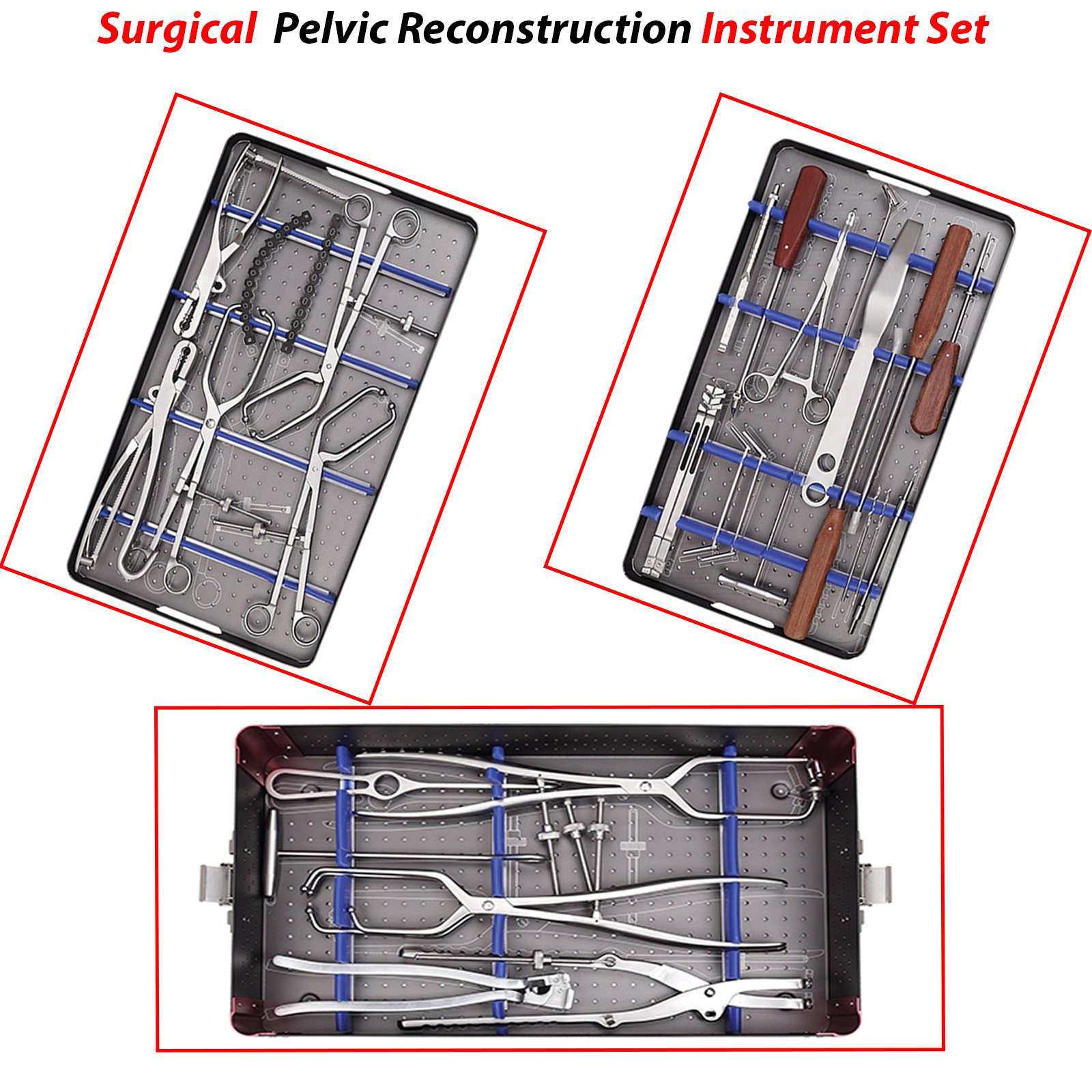 DESCHAMPS for left hand steep turn blunt 225 mm Needle Holders With Tungsten Carbide Inserts surgical Instruments