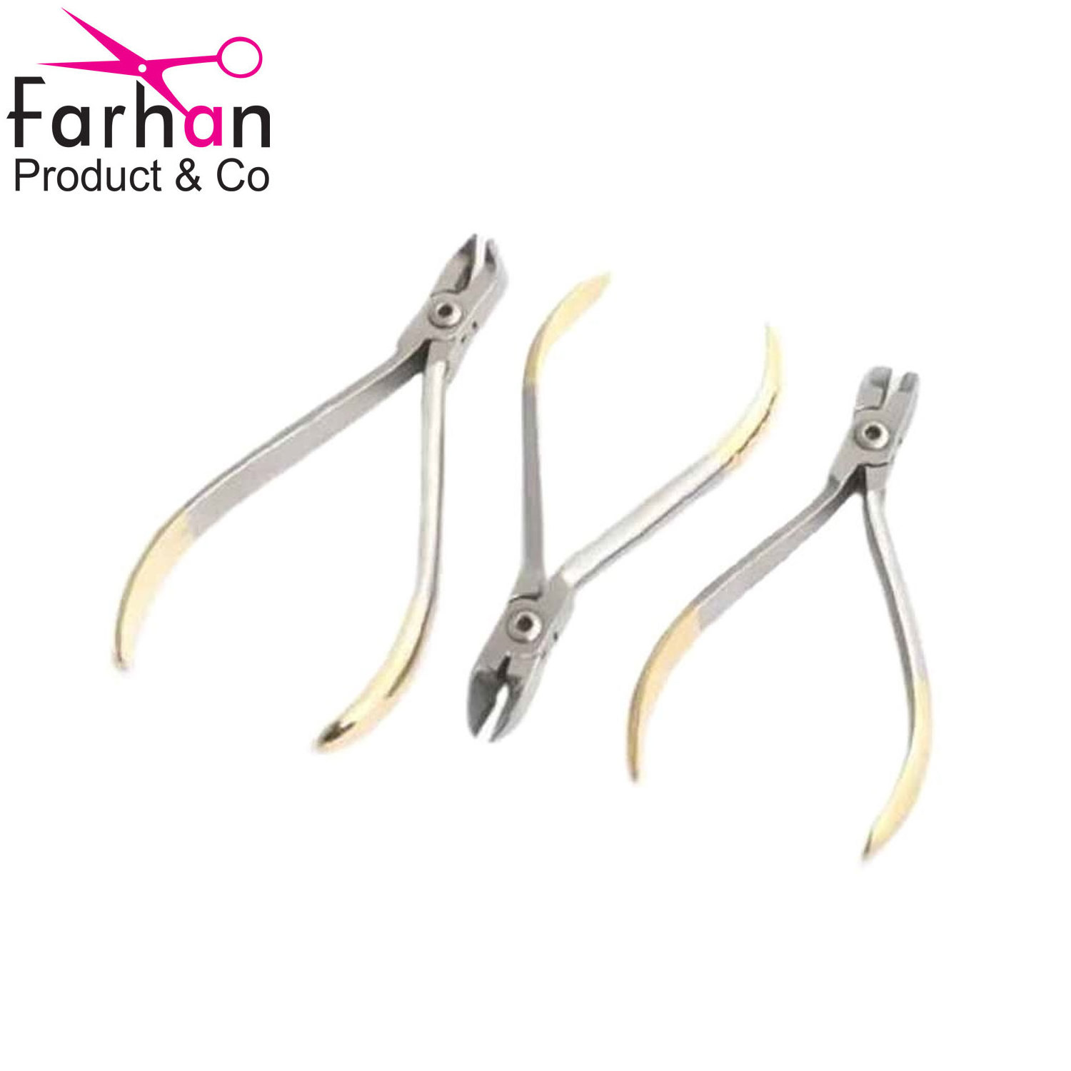 Set Of 3Pcs Orthodontic Pliers Dental Distal End Cutter TC Hard Wire Cutter/ Orthodontic Instruments