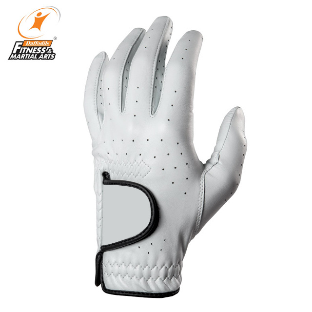 OEM Manufacturer Durable And Solid Leather Golf Gloves Available In Stock On Wholesale Price For Sale