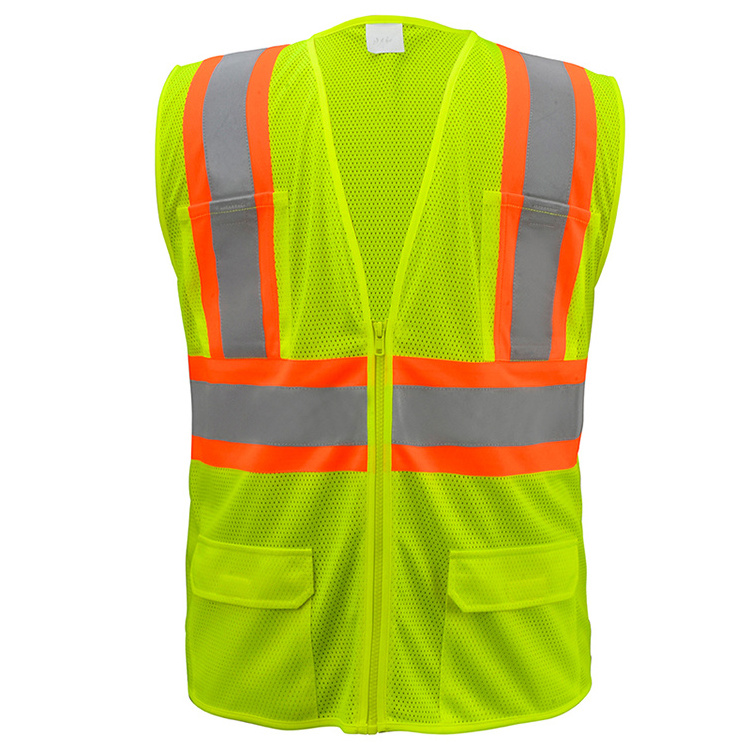 Wholesale Fluorescent Reflective Safety Vest With Pockets