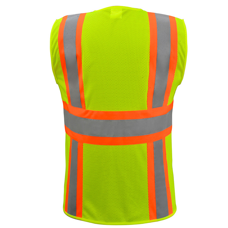 Wholesale Fluorescent Reflective Safety Vest With Pockets