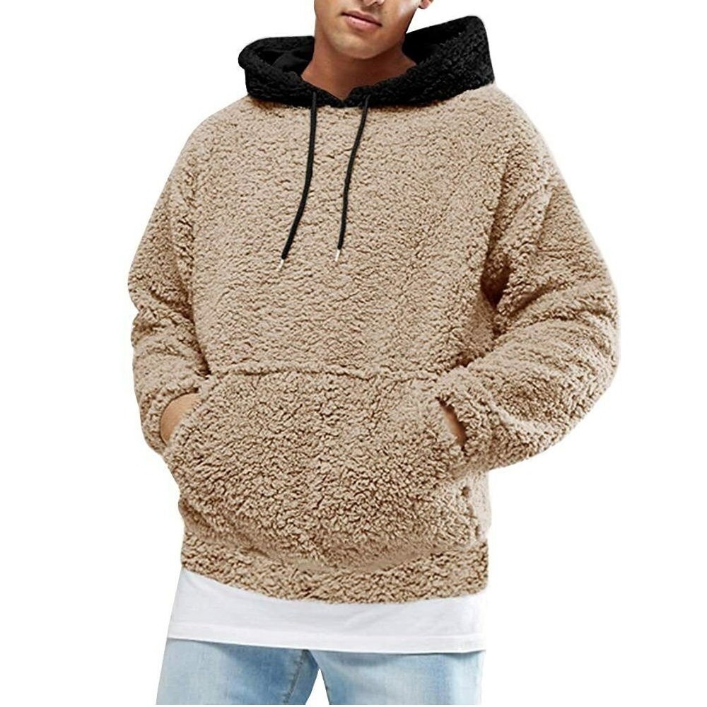 High Quality Street Wear Custom Logo Printed Sherpa Fleece Hoodies 2024 Top Trending Comfortable Sherpa Fleece Hoodies