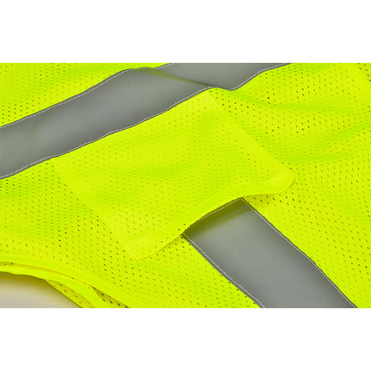 Working Wear High visibility safety vest with pockets And zipper Hi Vis Vest With Reflective Stripes Safety Wears