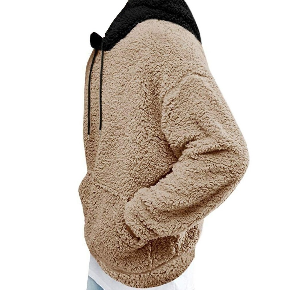 High Quality Street Wear Custom Logo Printed Sherpa Fleece Hoodies 2024 Top Trending Comfortable Sherpa Fleece Hoodies