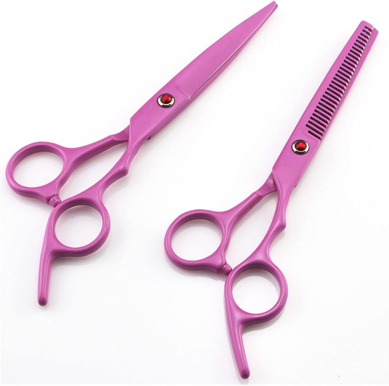 Stainless steel Hairdresser Scissors 2Pcs set Factory Sale cheap price in pink coating best quality supplier from Pakistan