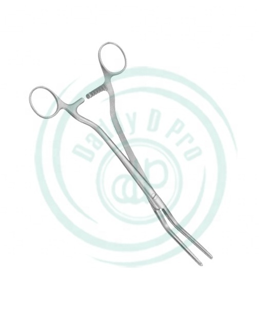 Atrauma Clamp Curved Stainless Steel Surgical Forceps Gynecology Atraumatic Tangential Occlusion Clamps