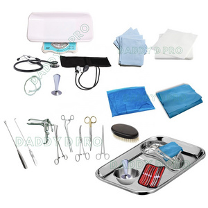 MIDWIFERY KIT OF 34 PIECES Stainless Steel Midwifery Surgical Set Medical Genecology Midwifery Kit Surgical Instruments Set DDP