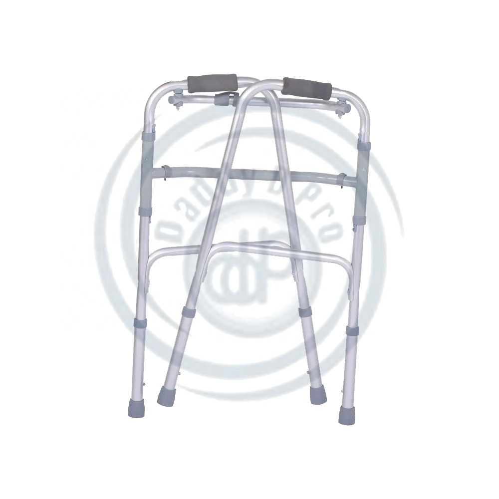 Health Care Exercises Walker Aluminum Folding Walker for Adults Folding Mobility Frame Walker for disabled and Elderly People