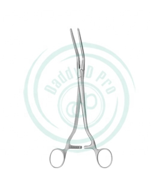 Atrauma Clamp Curved Stainless Steel Surgical Forceps Gynecology Atraumatic Tangential Occlusion Clamps