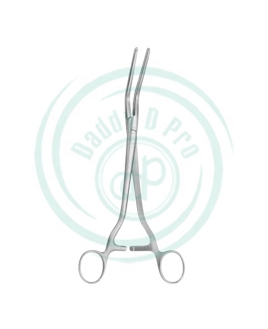 Atrauma Clamp Curved Stainless Steel Surgical Forceps Gynecology Atraumatic Tangential Occlusion Clamps