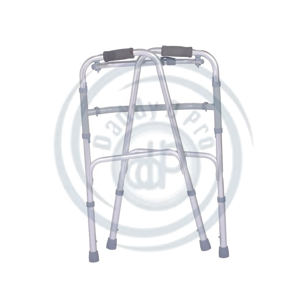 Health Care Exercises Walker Aluminum Folding Walker for Adults Folding Mobility Frame Walker for disabled and Elderly People