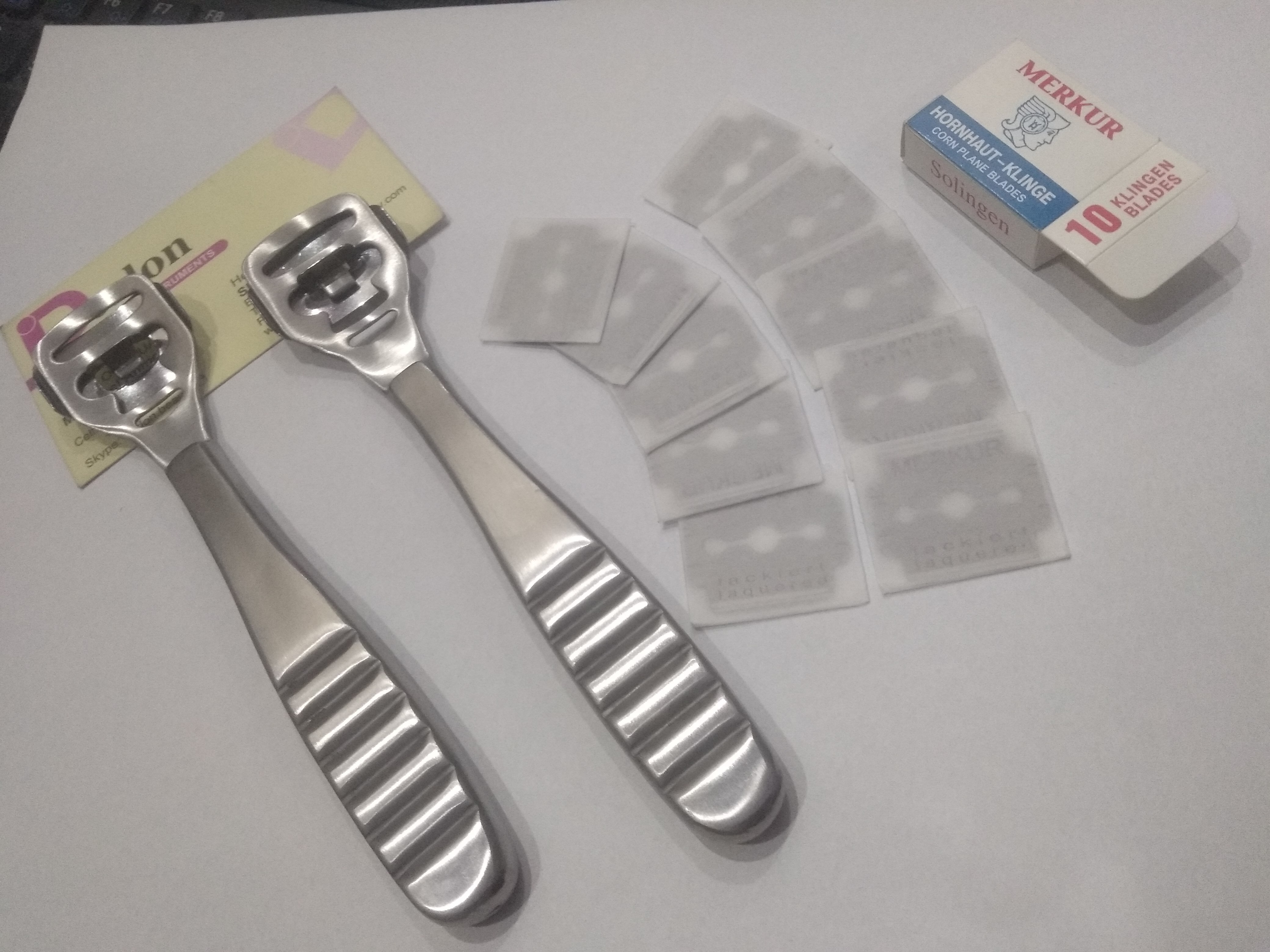 Private Label Stainless Steel Foot Care Callus Remover Tool Custom Logo Callus Shaver