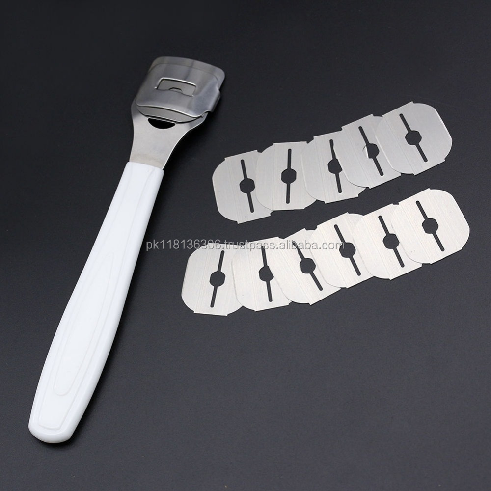 Callus Corn Remover Hard Skin Shaver Foot Rasp File Pedicure Feet Set&10X Blades