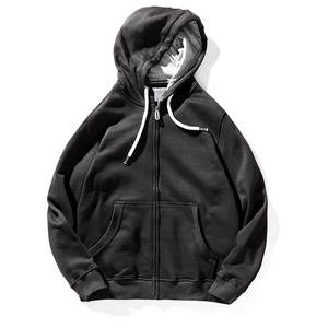 High Quality 500 GSM Cotton Thick Blank Plain Heavyweight Oversized Hoodies No String Unisex Custom Logo Plus Size Men's Hoodies