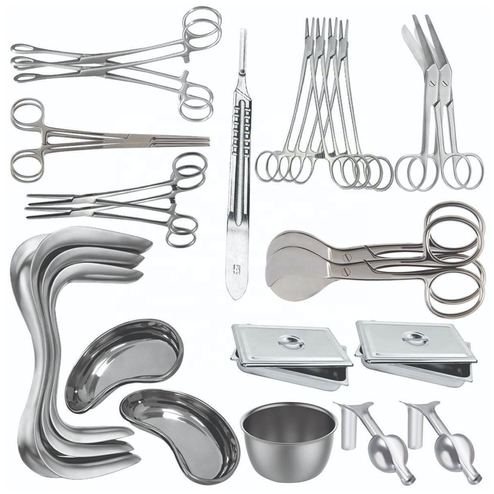 Delivery Set Gynecology Physiology Dissecting Basic Surgery Set Surgical Instruments Set    Gynecology