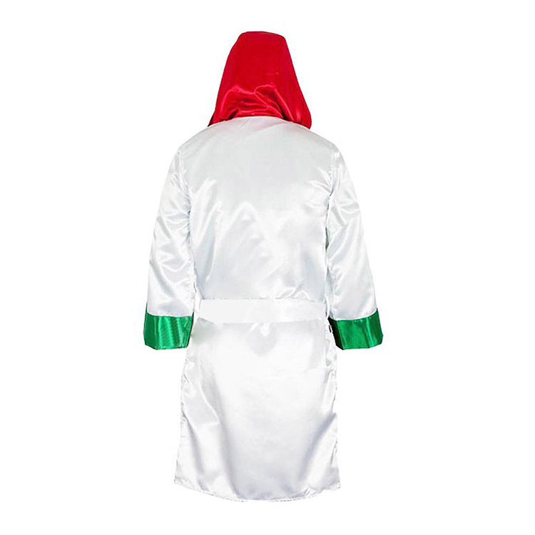 Boxing Gown Robe with Golden lining & Red Custom Made Boxing Gown Boxing Robe cheap and Hot Sale hooded classic designs